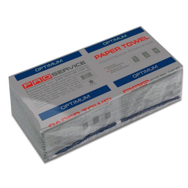 Рушники паперові PRO service, 1-шарові, 160 листів, V-складання, 160 шт